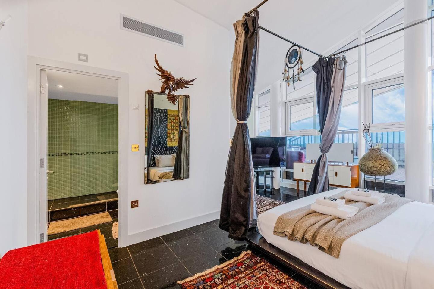 London Canary Wharf Riverside Penthouse Apartment Londres Exterior foto